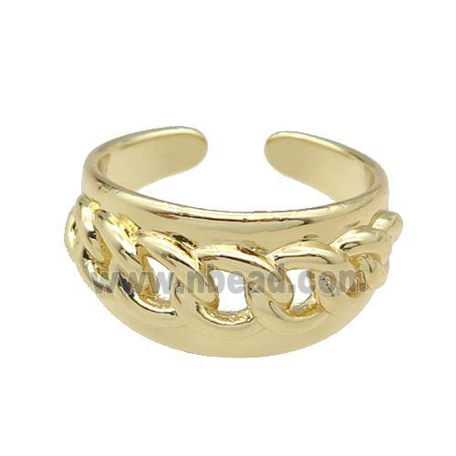 copper Ring gold plated