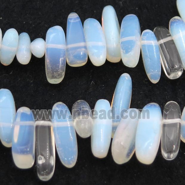 white Opalite beads chip