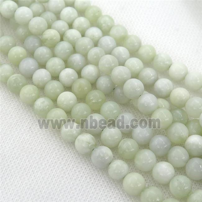 Burmese Chrysoprase Beads, round