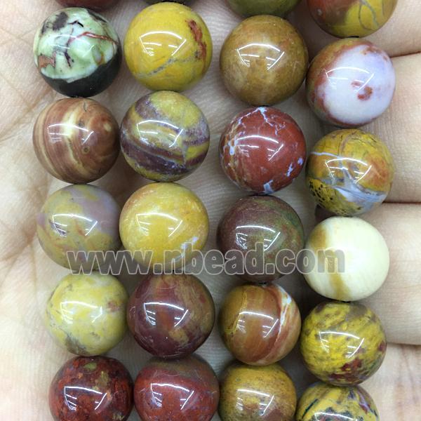 Mexico Nueva Agate Beads, round