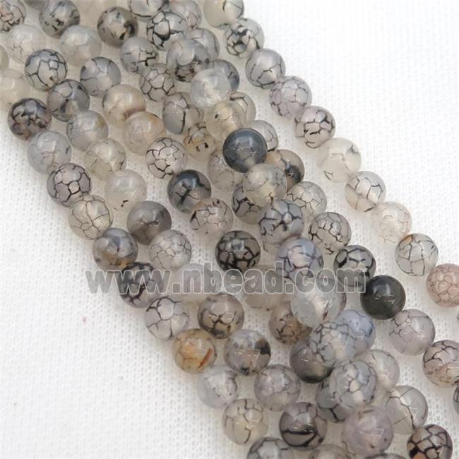 dragon veins Agate Beads, round