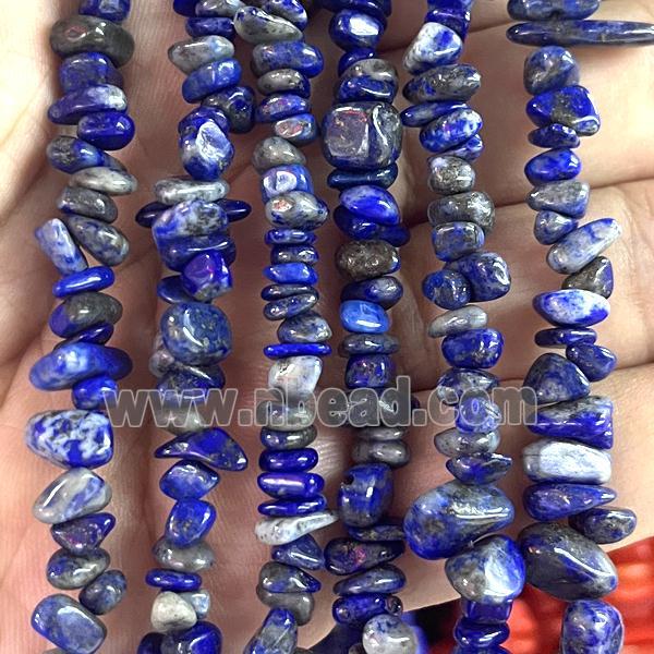 Blue Lapis Lazuli Chip Beads Freeform