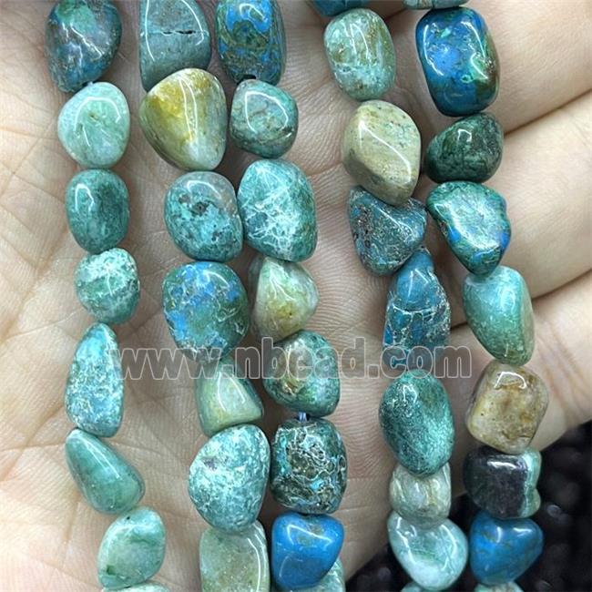 Natural Chrysocolla Chips Beads Green Freeform