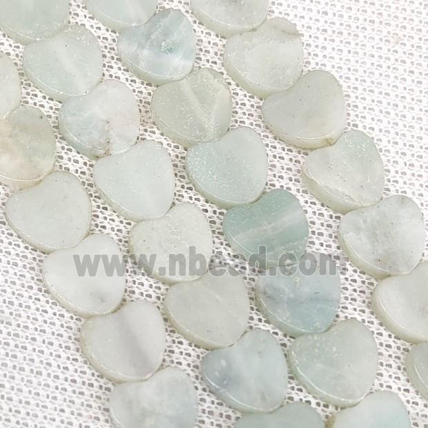 Amazonite Heart Beads B-Grade