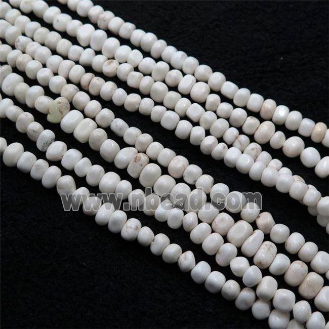 white Magnesite Turquoise beads chips
