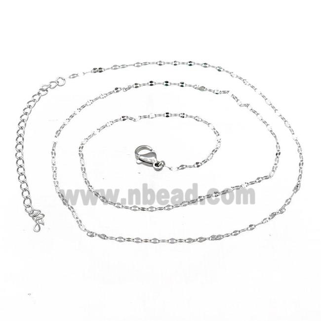 Raw Stainless Steel Necklace Chain