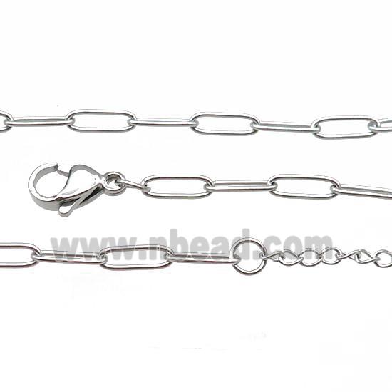 Raw Stainless Steel Necklace Chain