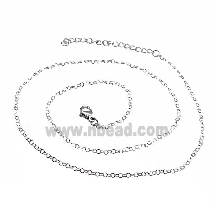 Raw Stainless Steel Necklace Chain