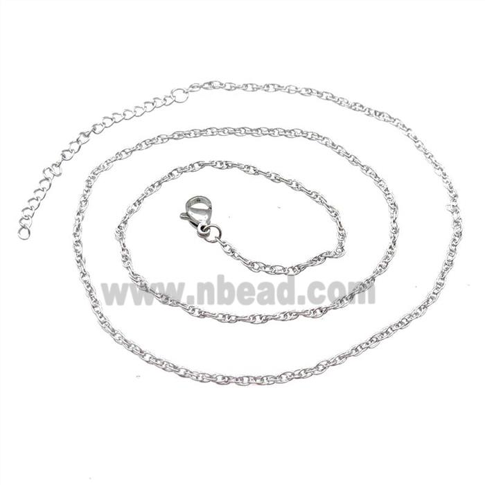 Raw Stainless Steel Necklace Chain