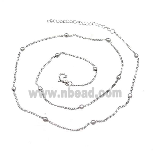 Raw Stainless Steel Necklace Chain