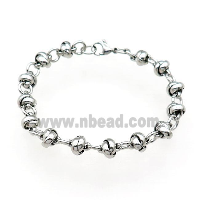 Raw Stainless Steel Bracelet