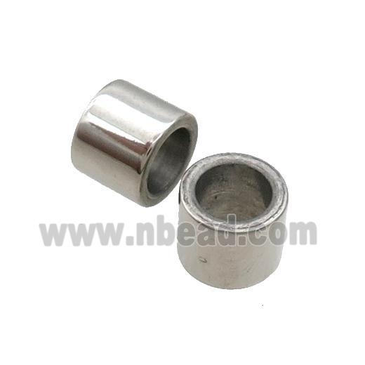 Raw Stainless Steel Tube Beads Large Hole