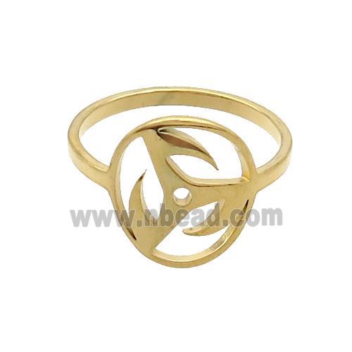 Stainless Steel Rings Gold Plated