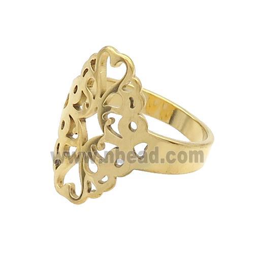 Stainless Steel Rings Gold Plated