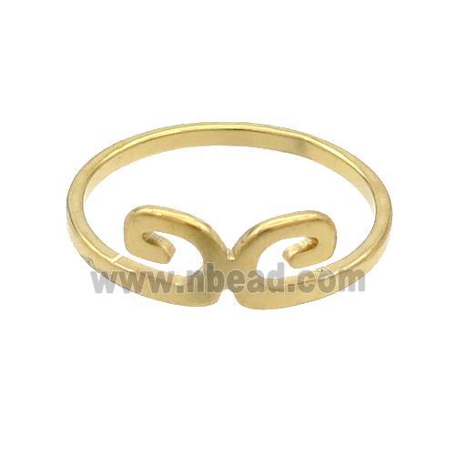 Stainless Steel Rings Gold Plated