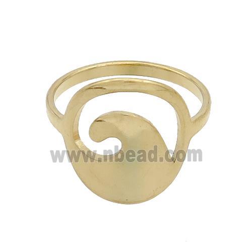 Stainless Steel Rings Gold Plated
