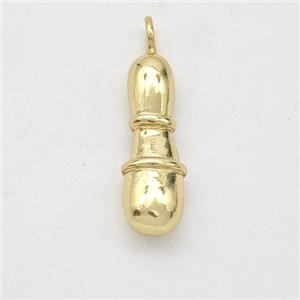 Copper Letter-I Pendant Gold Plated, approx 16-20mm