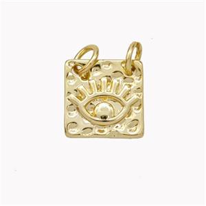 Copper Eye Pendant Gold Plated, approx 11.5mm