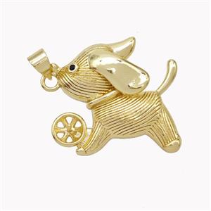 Copper Rabbit Pendant Gold Plated, approx 22-25mm