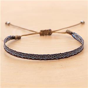 nepal style Handmade braid Bracelet, adjustable, approx 4-6mm, 16-24cm length