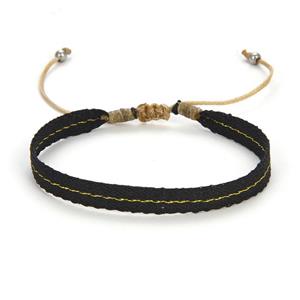Handmade braid Bracelet, adjustable, approx 6mm, 16-24cm length