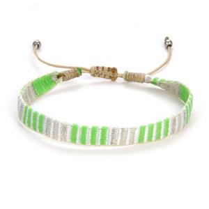 Handmade braid Bracelet, adjustable, approx 6mm, 16-24cm length