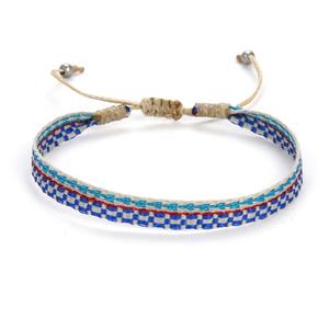 Handmade braid Bracelet, adjustable, approx 6mm, 16-24cm length