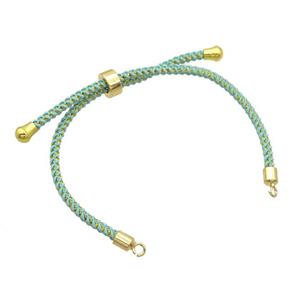 Green Nylon Bracelet Chain, approx 3mm