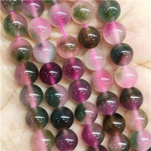 round Jade Beads, multicolor, dye, approx 10mm dia