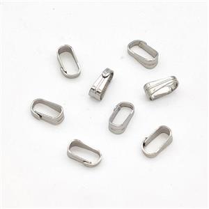 raw stainless steel bail, approx 3-6mm