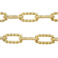 Copper Chain Gold Plated, approx 11-22mm