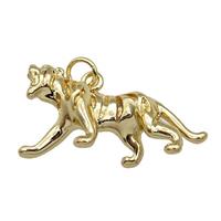 Copper Tiger Charm Pendant Gold Plated, approx 14-27mm