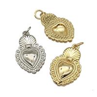 Sacred Heart Charms Copper Pendant Mixed, approx 14.5-20mm