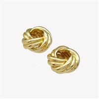 Copper Rondelle Beads Large Hole Gold Plated, approx 8mm, 4mm hole