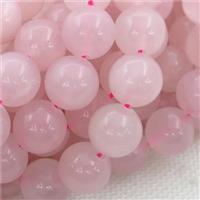 round Rose Quartz Beads, approx 5mm dia