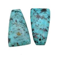 Natural African Turquoise Trapeziform Pendant Green, approx 10-40mm