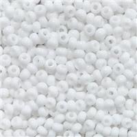 White Glass Seed Beads Pony Rondelle A-Grade, approx 2mm, 3500pcs