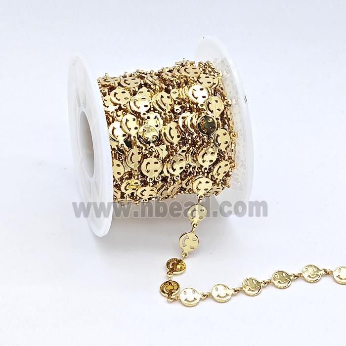 Copper Emoji Chain Gold Plated