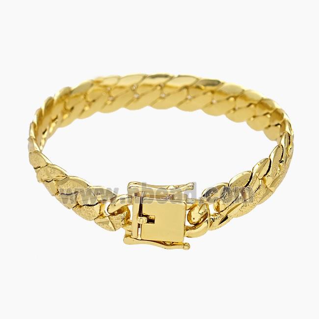 Copper Bracelet Gold Plated