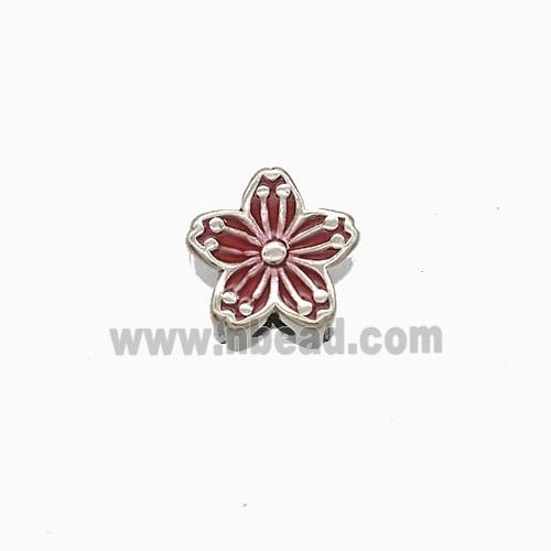 Enamel Copper Pendant, Gold Plated