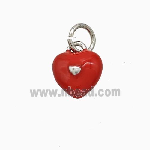 Enamel Copper Pendant, Gold Plated