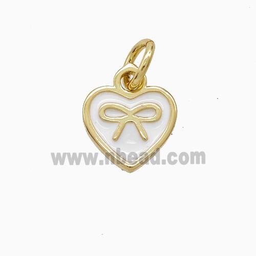 Enamel Copper Pendant, Gold Plated