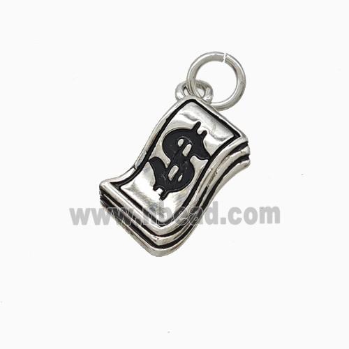 Enamel Copper Pendant, Gold Plated