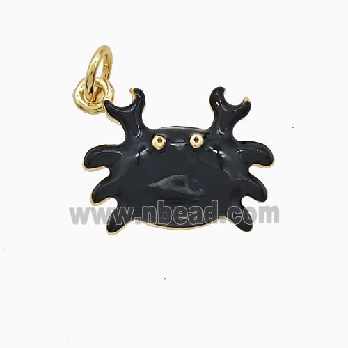 Enamel Copper Pendant, Gold Plated