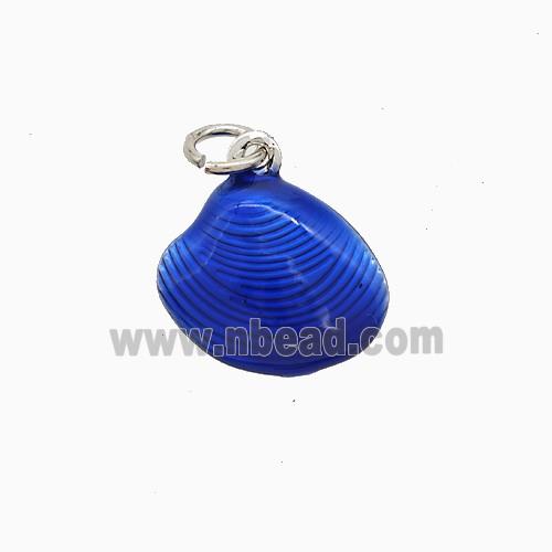 Enamel Copper Pendant, Gold Plated