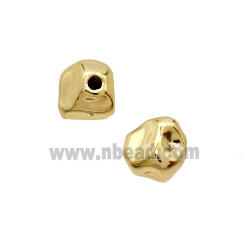 Copper Beads Freeform Gold Plated