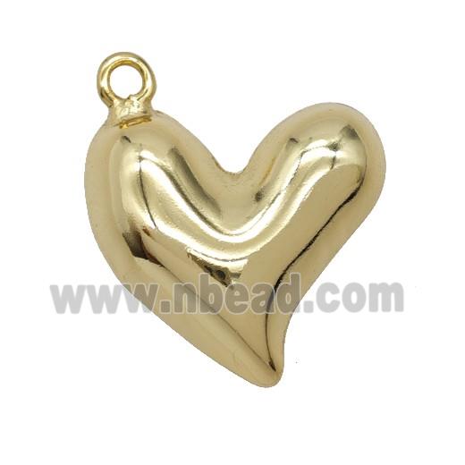 Copper Heart Pendant Gold Plated
