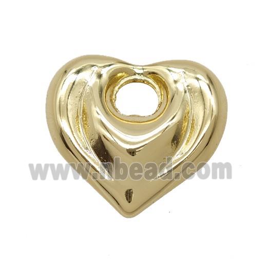 Copper Heart Pendant Gold Plated