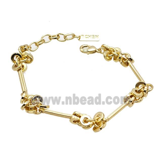 Copper Bracelet Gold Plated