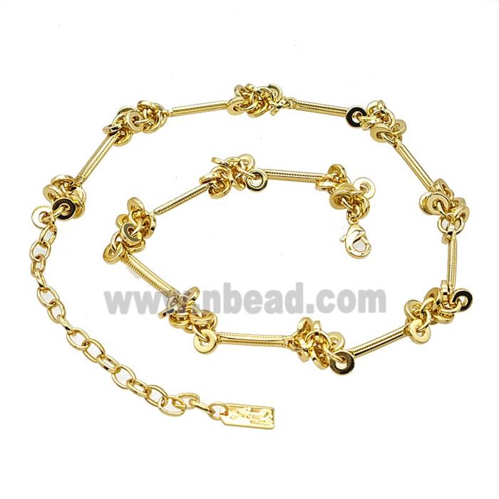 Copper Necklace Chain Gold Plated